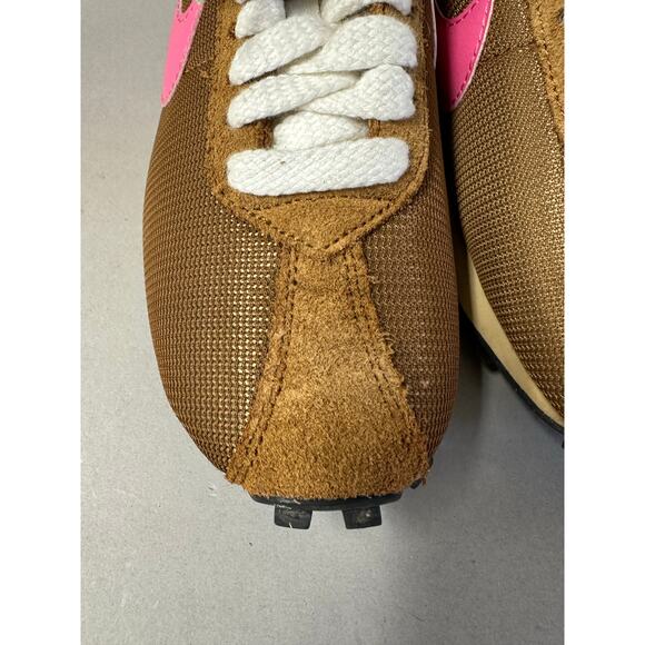 Nike LD 1000 SP British Tan/Pinksickle mesh/suede retro sneaker Women's Size 8.5 - Picture 3 of 16
